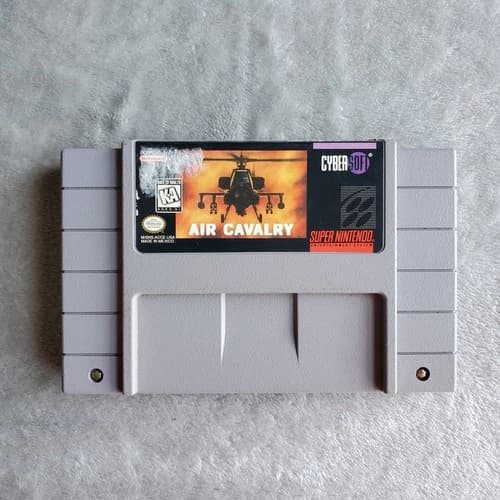 Air Cavalry SNES Game Cartridge Only Tested Rare Game CyberSoft