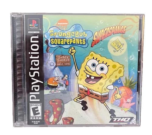 Spongebob Squarepants SuperSponge by THQ-Sony Playstation (PS1, 2001)-Tested