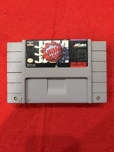 NBA Jam Super Nintendo SNES Authentic Cartridge 1994, Tested