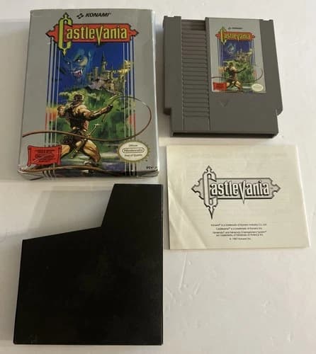 CastleVania: Orig. NES - Tested Works - Box/ Manual/ Cart!!
