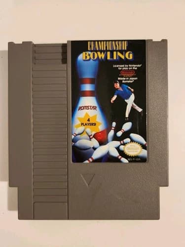 Championship Bowling - Authentic Nes Game Cartridge