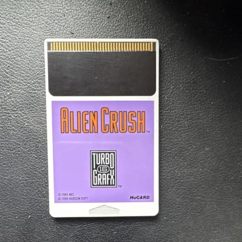Alien Crush Hudson Soft TurboGrafx-16 HuCARD Pinball Game 1989