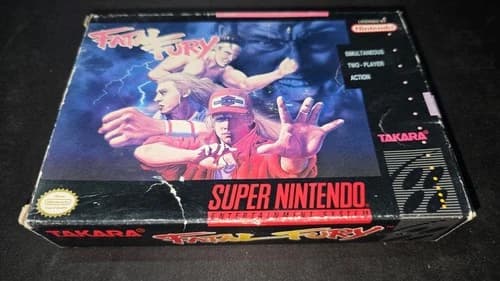 Fatal Fury 1 Takara Authentic Super Nintendo SNES EXMT condition COMPLETE n box!