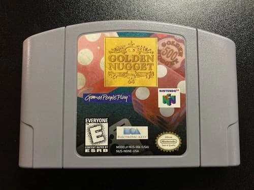 Golden Nugget 64 (Nintendo 64, 1998) N64 - Cartridge Only - Tested, Authentic