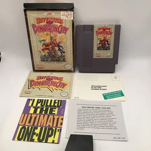 Defenders of Dynatron City NES Box, Manual, Game Tested Works