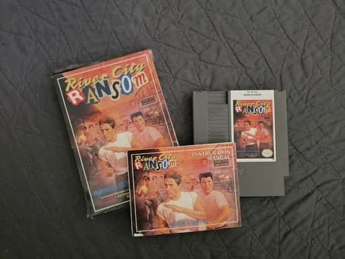 River City Ransom (Nintendo NES) Complete in Box CIB, Tested, Instruction Book