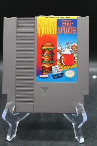 Short Order/Eggsplode (Nintendo NES 1989) - Cart Only. Tested Working.