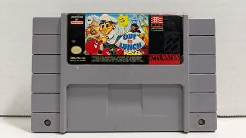 Out To Lunch (Super Nintendo, 1993), Game Only, Tested and Working
