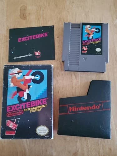 Nintendo Excitebike NES Complete in Box with Instruction Booklet Included