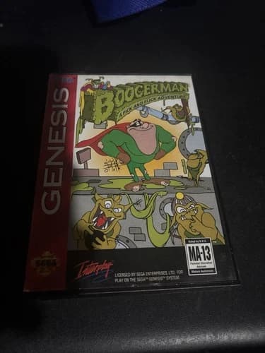 Boogerman: A Pick and Flick Adventure GENESIS CIB TESTED WORKING GREAT