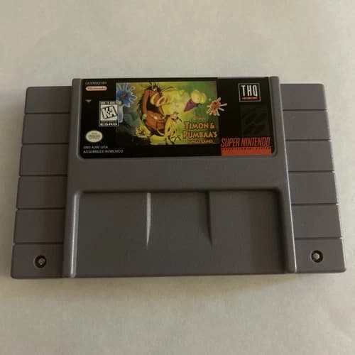 Timon & Pumbaa's Jungle Games (Super Nintendo) SNES Authentic and Tested