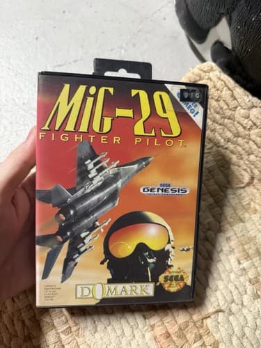 MIG-29 Fighter Pilot Sega Genesis CIB Complete In Box Rare