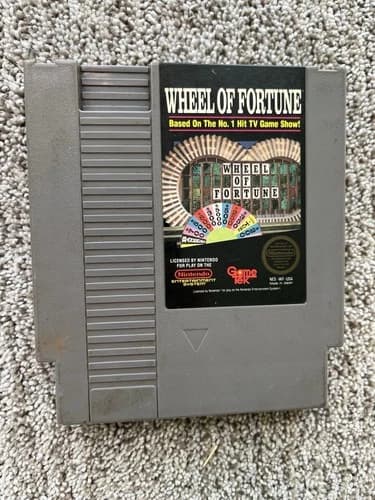 Wheel of Fortune (Nintendo Entertainment System, 1988) NES Tested Works Well