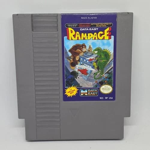RAMPAGE by Data East (Nintendo NES, 1985) AUTHENTIC | TESTED | GREAT