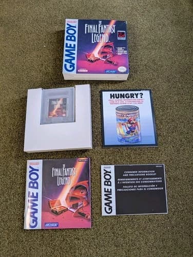 Final Fantasy Legend (Nintendo Game Boy, 1990) Complete in Box CIB