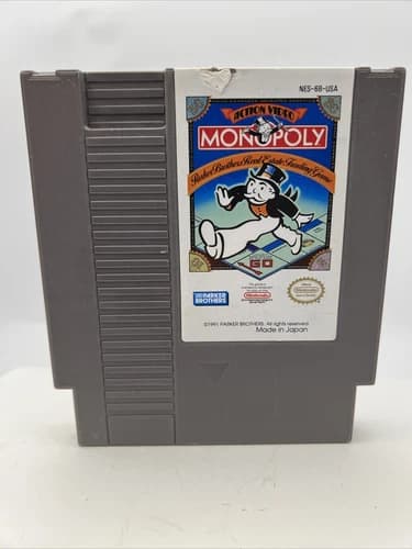 Monopoly (Nintendo Entertainment System, 1991, NES) Cart Only, tested, VG3019