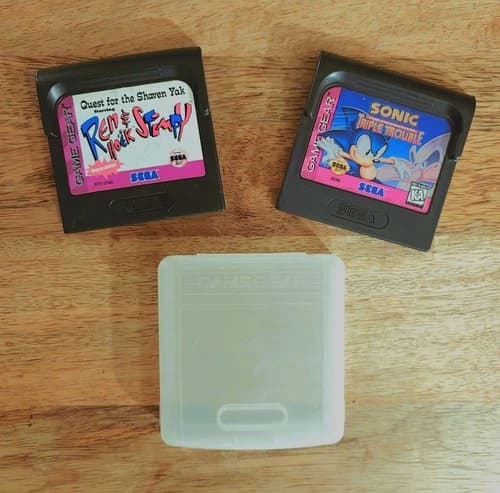 Sonic Triple Trouble + Quest for the Shaven Yak starring Ren & Stimpy Game Gear