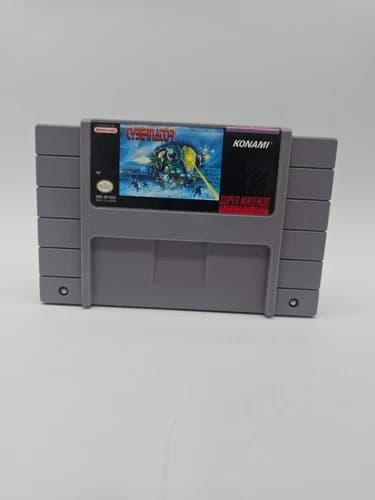 Cybernator (Super Nintendo SNES, 1993) Authentic Cart - Tested & Working!