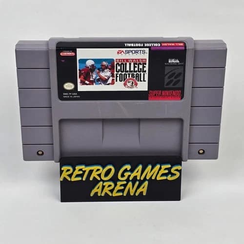 Bill Walsh College Football (Super Nintendo SNES) Cartridge