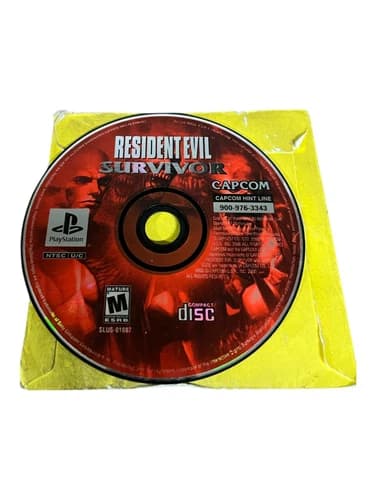 Sony PlayStation 1 PS1 Disc Only Tested Resident Evil : Survivor