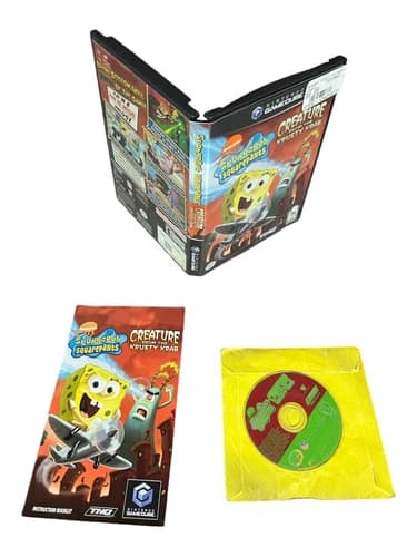 Nintendo GameCube CIB Complete Spongebob Squarepants: Creature from Krusty Krab
