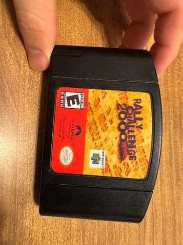 Rally Challenge 2000 - Nintendo 64 (N64) video game cart FRONT LABEL ISSUE