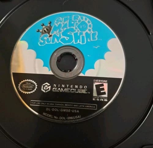 Super Mario Sunshine Nintendo Gamecube Disc Only Tested And Working