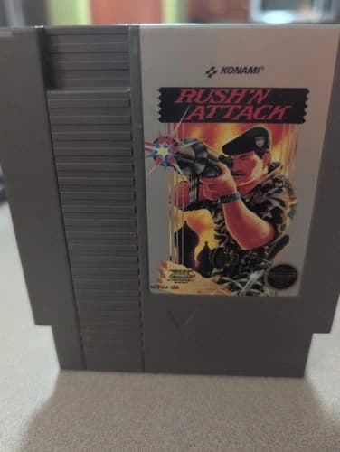 Nintendo NES Rush'N Attack Game Cartridge Tested Combine