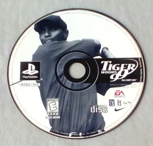 TIGER WOODS 99 PGA TOUR GOLF PLAYSTATION 1 PS1 DISC ONLY w/ SOUTH PARK FILE!