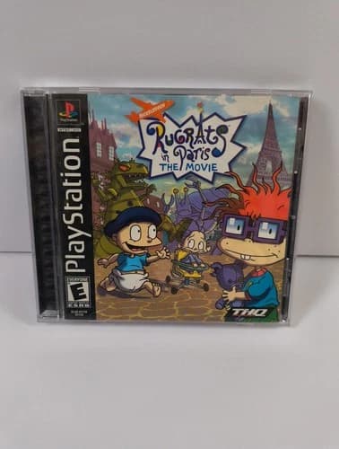 Rugrats In Paris The Movie PS1 Sony PlayStation 1 CIB Black Label Tested