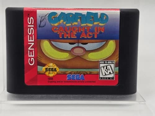 Garfield Caught in the Act (Sega Genesis, 1995) Cartridge Only Tested
