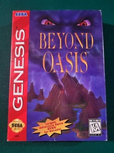Beyond Oasis Sega Genesis Complete CIB Authentic Tested NICE!