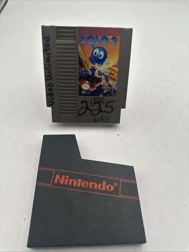Adventures of Lolo 2 (Nintendo NES) Authentic Cartridge TESTED WORKS