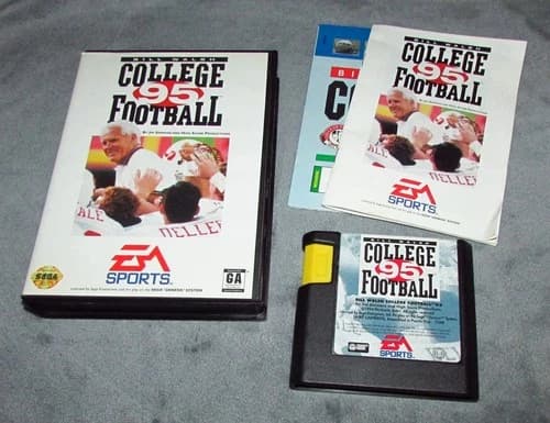 Bill Walsh College Football 95 for Sega Genesis Complete Fast Shipping