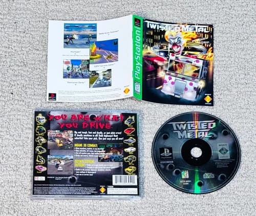 Twisted Metal (GH) - Complete (Sony PlayStation 1, PS1) Game CIB - Tested