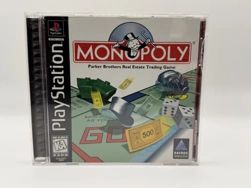 Monopoly PS1 Playstation 1 Complete w/Manual Authentic Tested Works