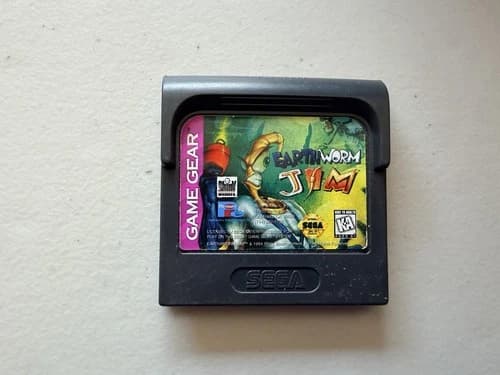 EarthWorm Jim (Sega Game Gear, 1994) Cartridge Only Tested