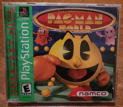 PAC-MAN WORLD 20TH ANNIVERSARY Sony PlayStation 1 COMPLETE Registration Card PS1