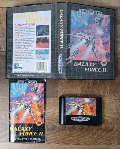 Galaxy Force II (Sega Genesis, 1991) Complete CIB - Tested