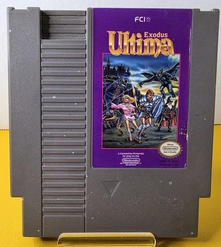 Ultima Exodus (1989) Nintendo NES Entertainment System Cartridge Only Tested