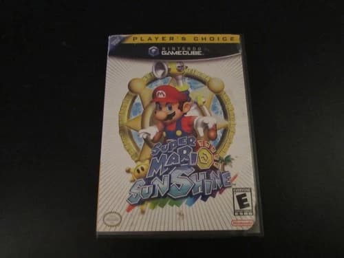 Super Mario Sunshine (Nintendo GameCube, 2002) COMPLETE W/ Manual Works Perfect