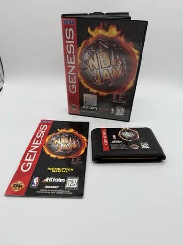 SEGA GENESIS NBA JAM T.E. TOURNAMENT EDITION - COMPLETE (TESTED & WORKING)