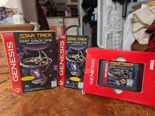 Star Trek Deep Space Nine Crossroads of Time Sega Genesis - Complete - Has Wear