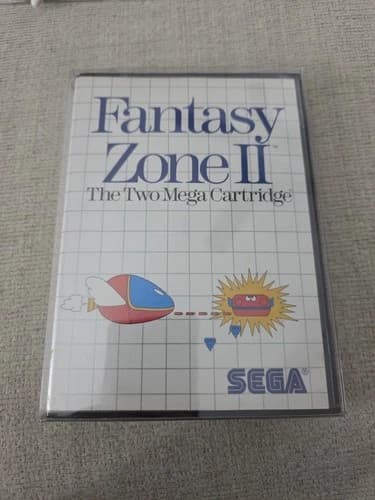 Fantasy Zone II The Two Mega Cartridge (Sega Master System) CIB W/Protector Case