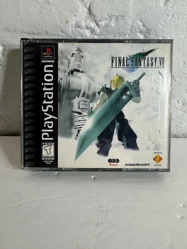 Final Fantasy VII 7 Playstation PS1 Black Label Complete Tested