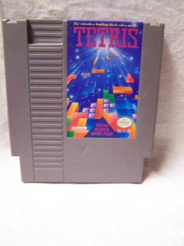 Tetris 1 and 2 with dust covers (Nintendo Entertainment System, 1993),Tested