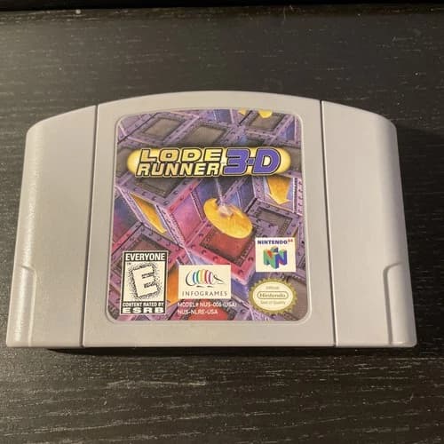 Lode Runner 3D (Nintendo 64) N64 Cartridge