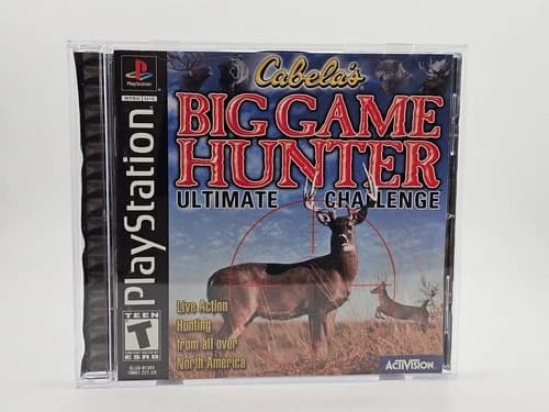 Sony Playstation 1 PS1 Cabelas Big Game Hunter CIB Cleaned & Tested