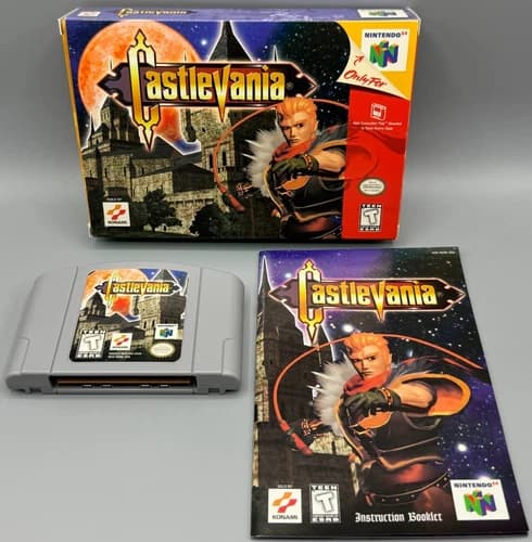 Castlevania Nintendo 64 N64 CIB Complete W/ Manual Authentic Konami