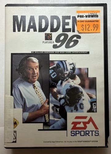 Sega Genesis Game: John Madden NFL Football 96